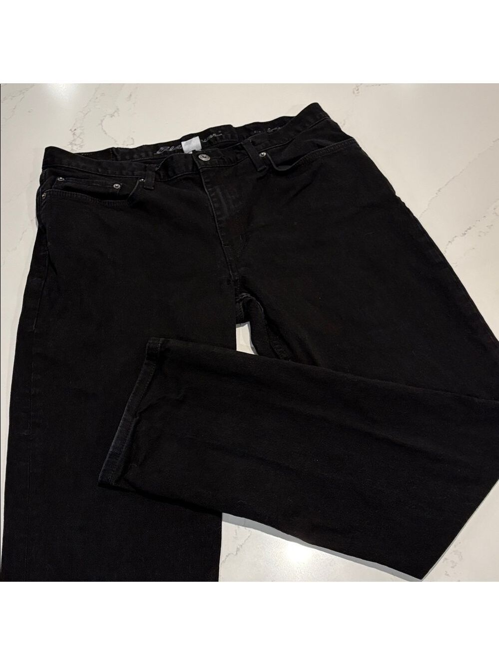 Eddie Bauer Men's Black Straight Jeans Size 36